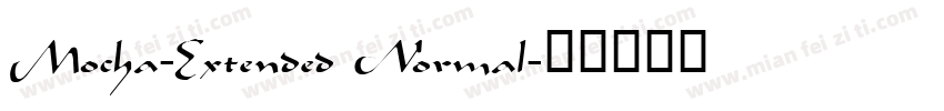 Mocha-Extended Normal字体转换